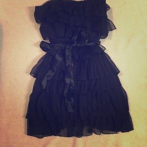 J.Crew ruffle silk LBD